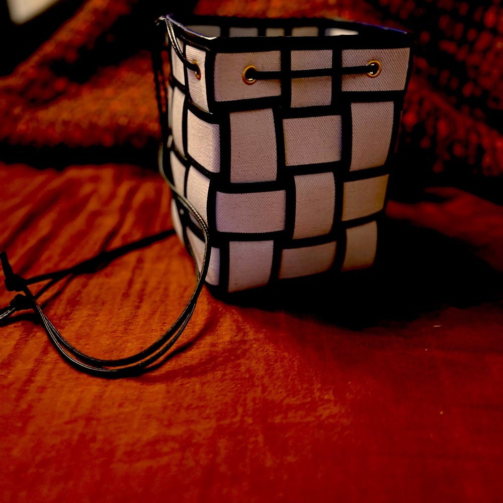Bottega basketweave mini cassette crossbody square